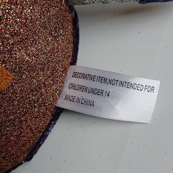 ADORABLE Thanksgiving Turkey Centerpiece Glitter Plush BNWT - Picture 6 of 8